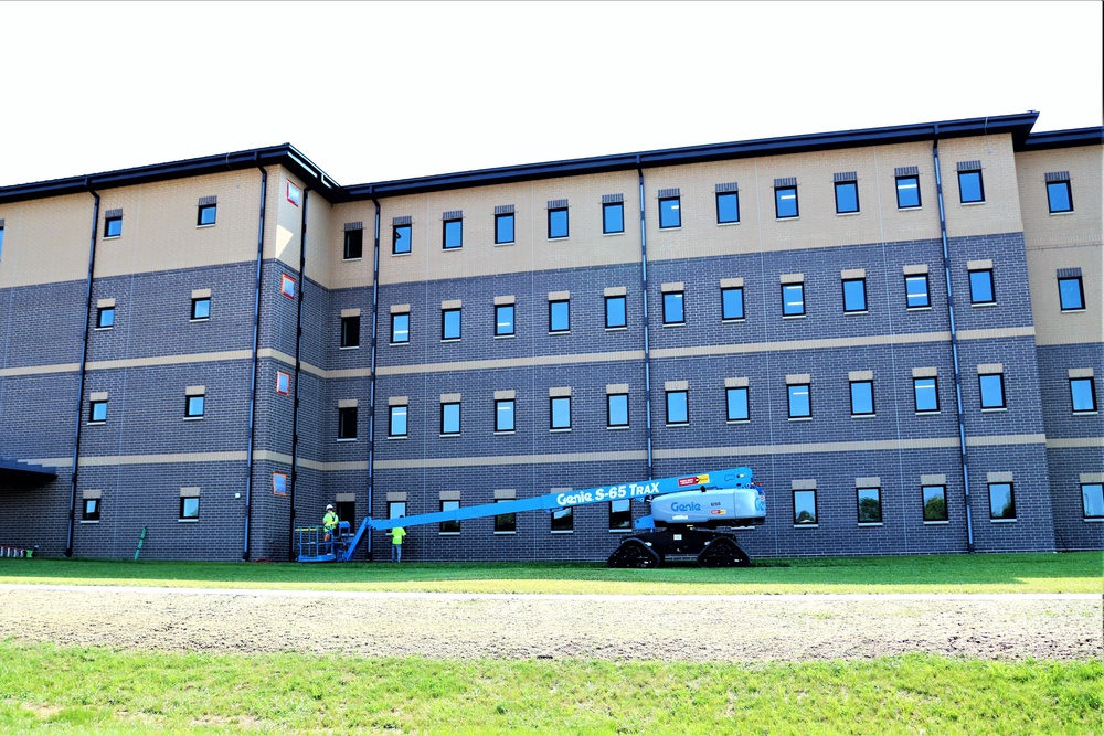 Fort McCoy’s FY 2020-funded barracks construction project now at 97 percent complete