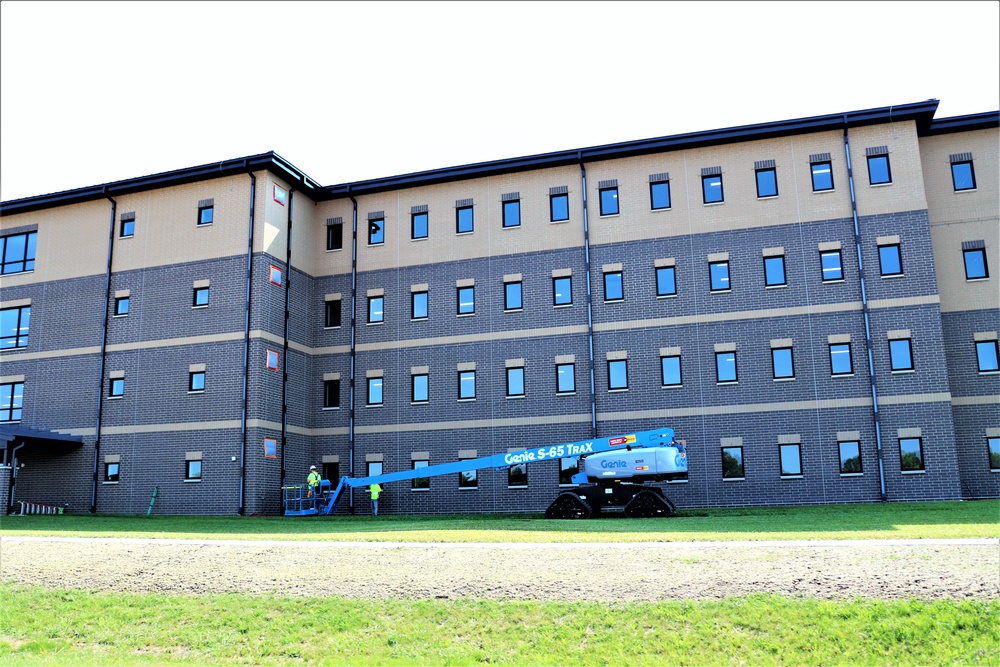 Fort McCoy’s FY 2020-funded barracks construction project now at 97 percent complete