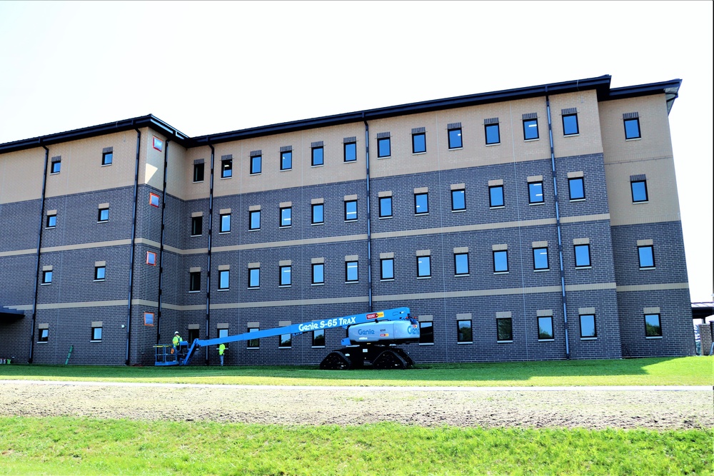 Fort McCoy’s FY 2020-funded barracks construction project now at 97 percent complete