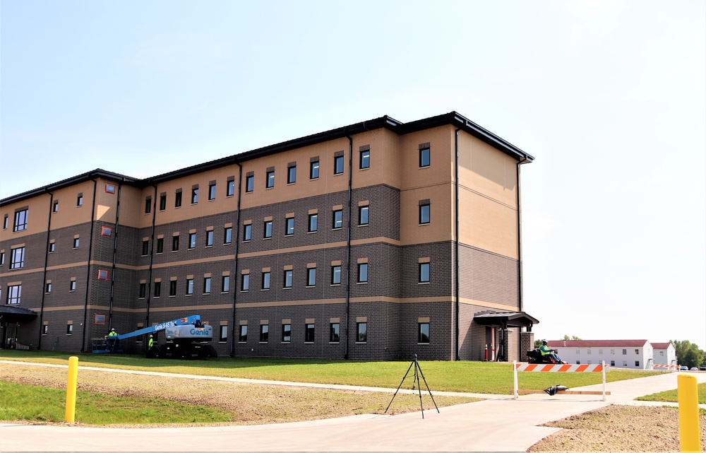 Fort McCoy’s FY 2020-funded barracks construction project now at 97 percent complete