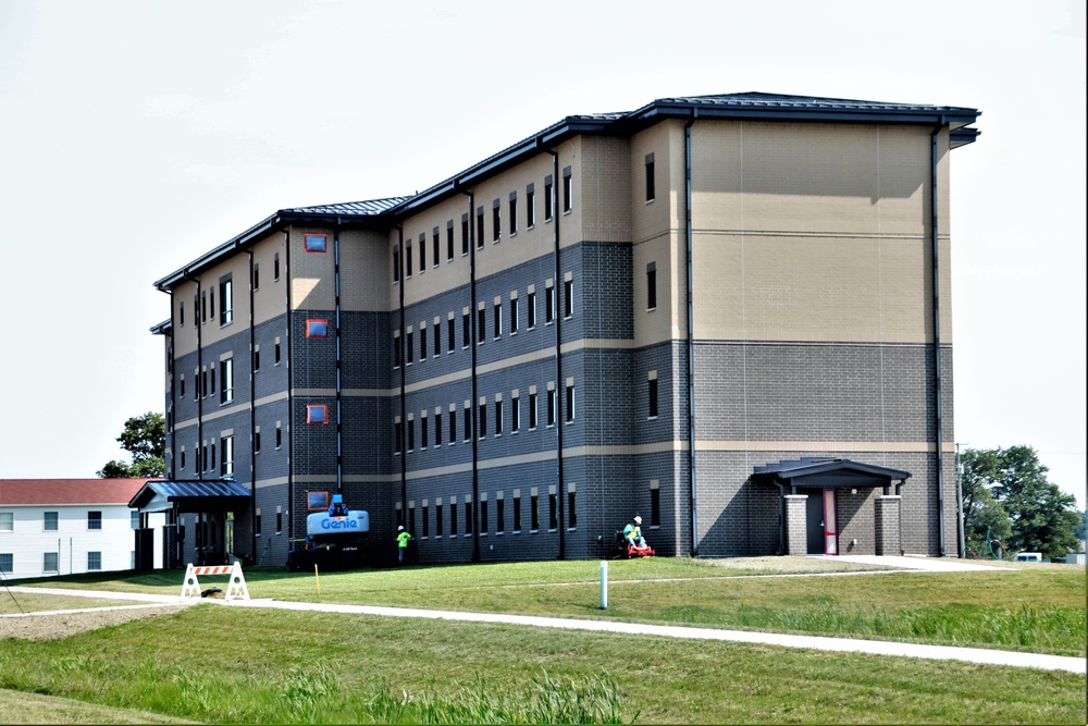 Fort McCoy’s FY 2020-funded barracks construction project now at 97 percent complete