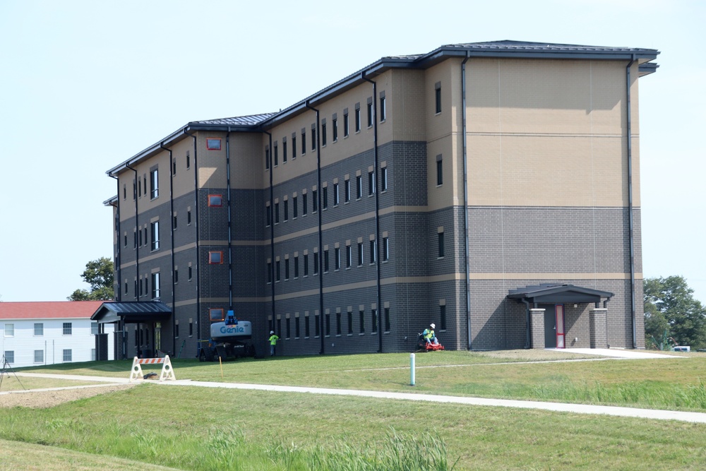 Fort McCoy’s FY 2020-funded barracks construction project now at 97 percent complete