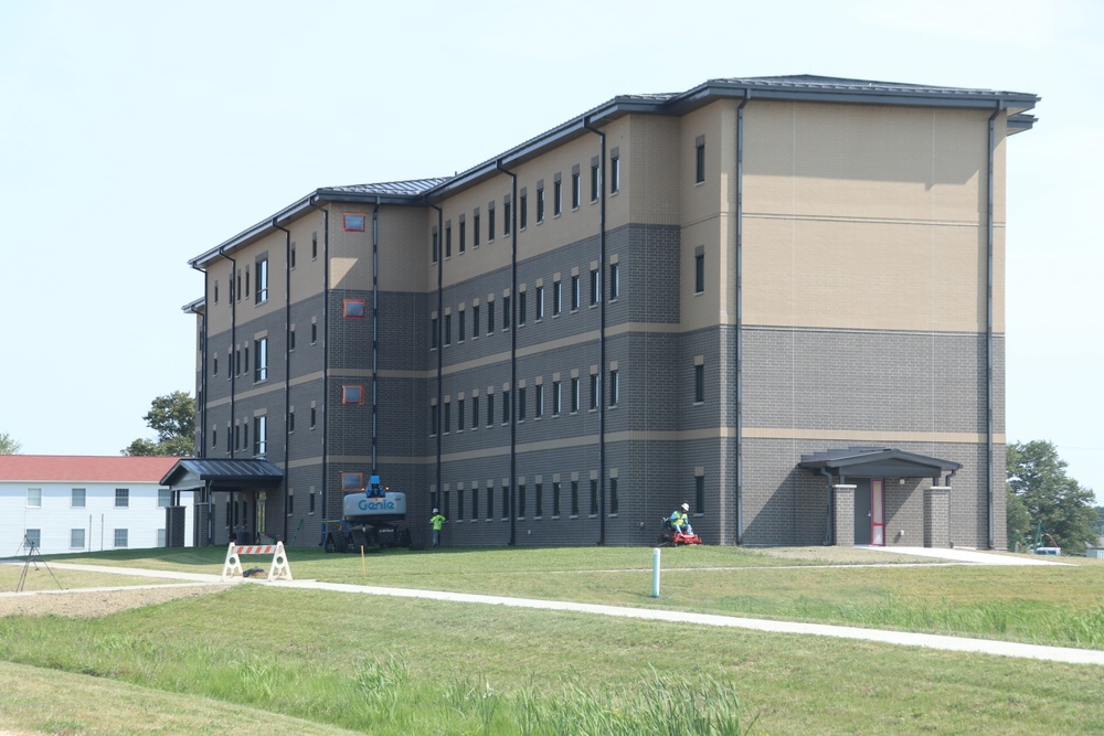 Fort McCoy’s FY 2020-funded barracks construction project now at 97 percent complete