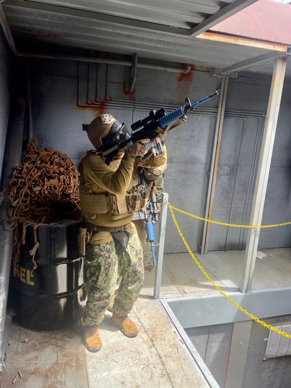 Maritime Expeditionary Security Group (MESG) 1 Detachment Guam during Close Quarter Tactics (CQT) training