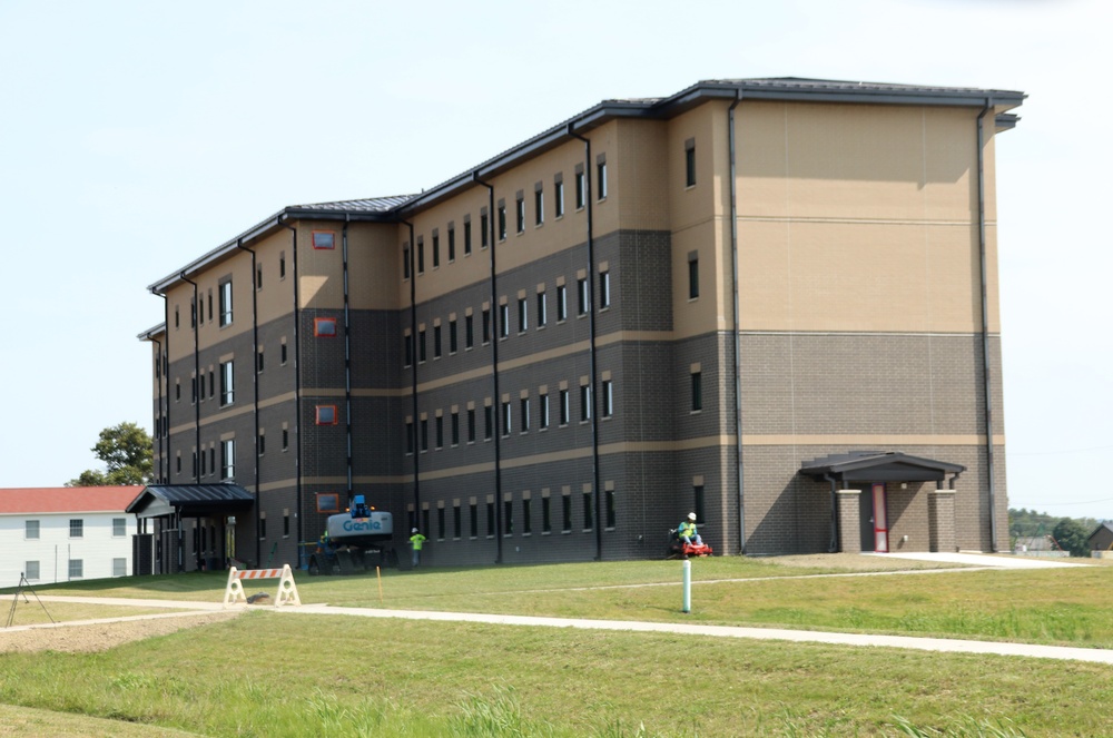 Fort McCoy’s FY 2020-funded barracks construction project now at 97 percent complete