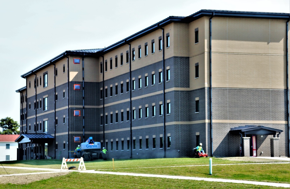 Fort McCoy’s FY 2020-funded barracks construction project now at 97 percent complete