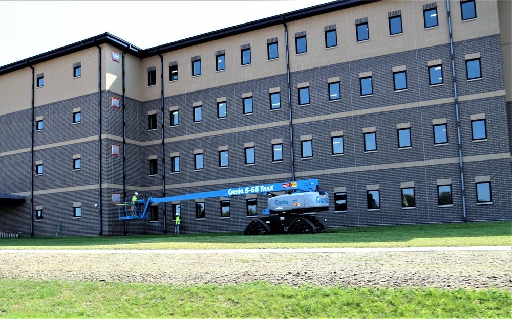 Fort McCoy’s FY 2020-funded barracks construction project now at 97 percent complete
