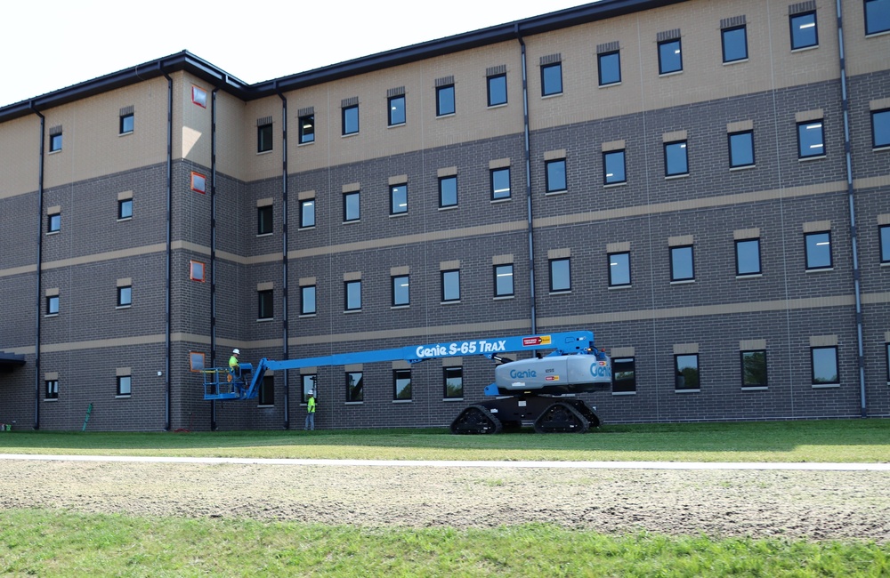 Fort McCoy’s FY 2020-funded barracks construction project now at 97 percent complete
