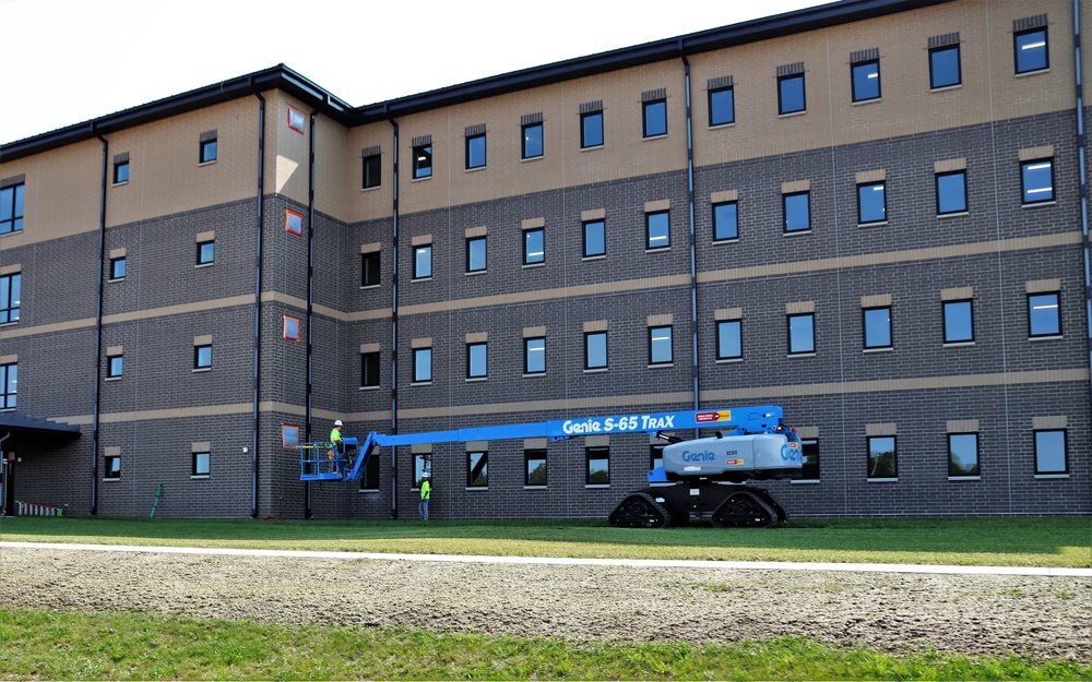 Fort McCoy’s FY 2020-funded barracks construction project now at 97 percent complete