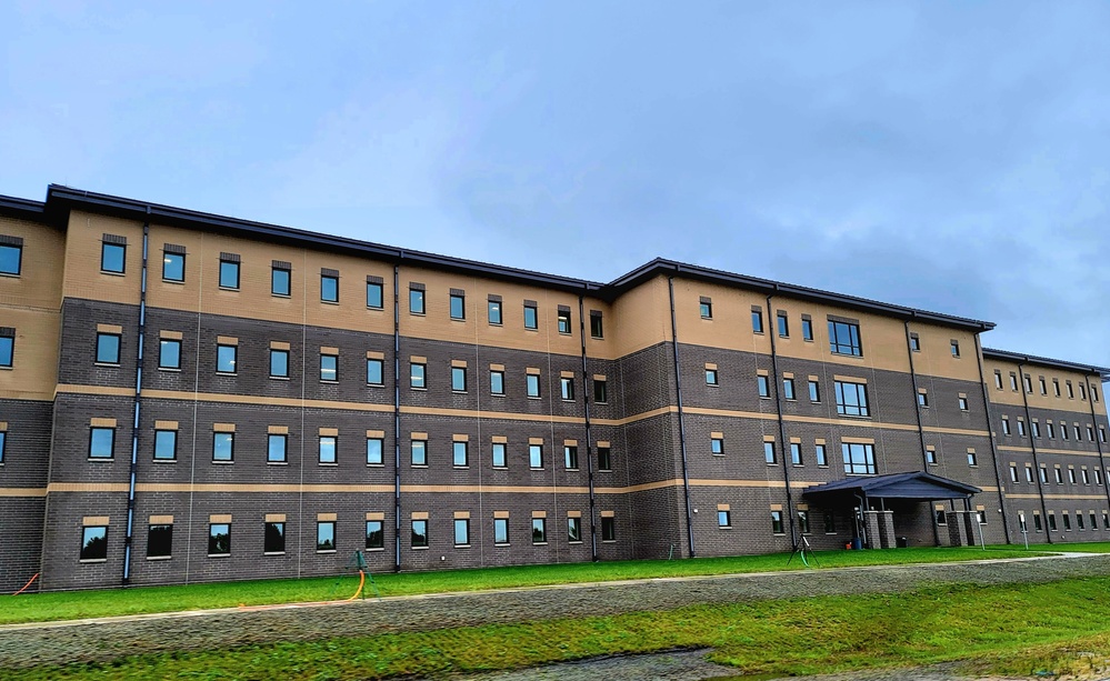 Fort McCoy’s FY 2020-funded barracks construction project now at 97 percent complete