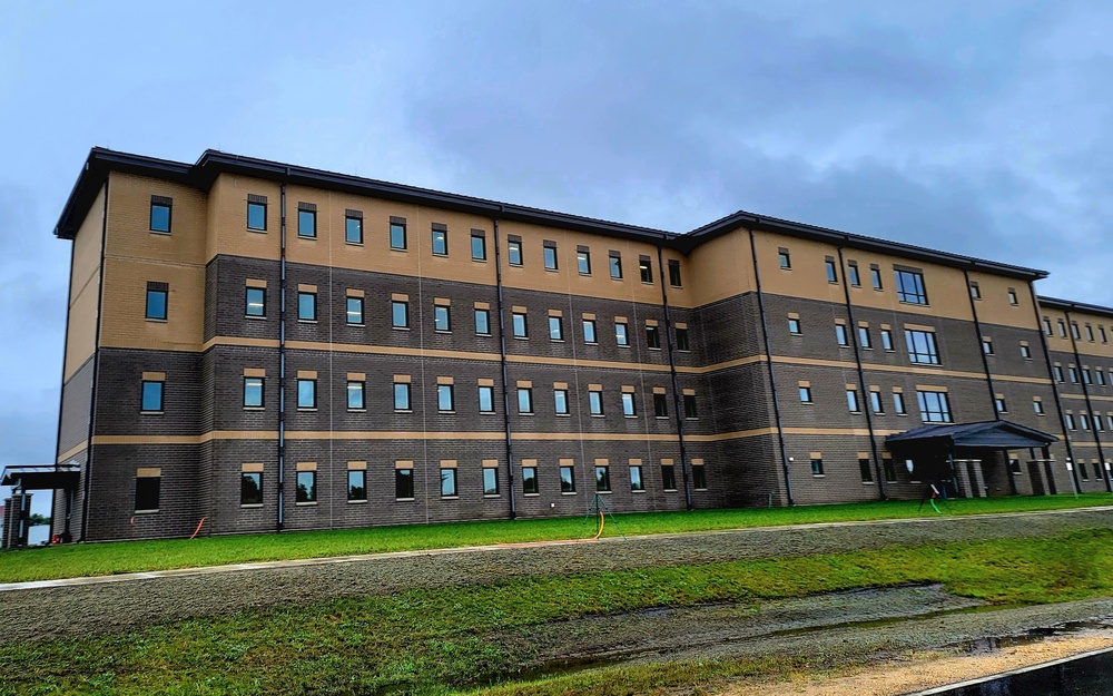 Fort McCoy’s FY 2020-funded barracks construction project now at 97 percent complete