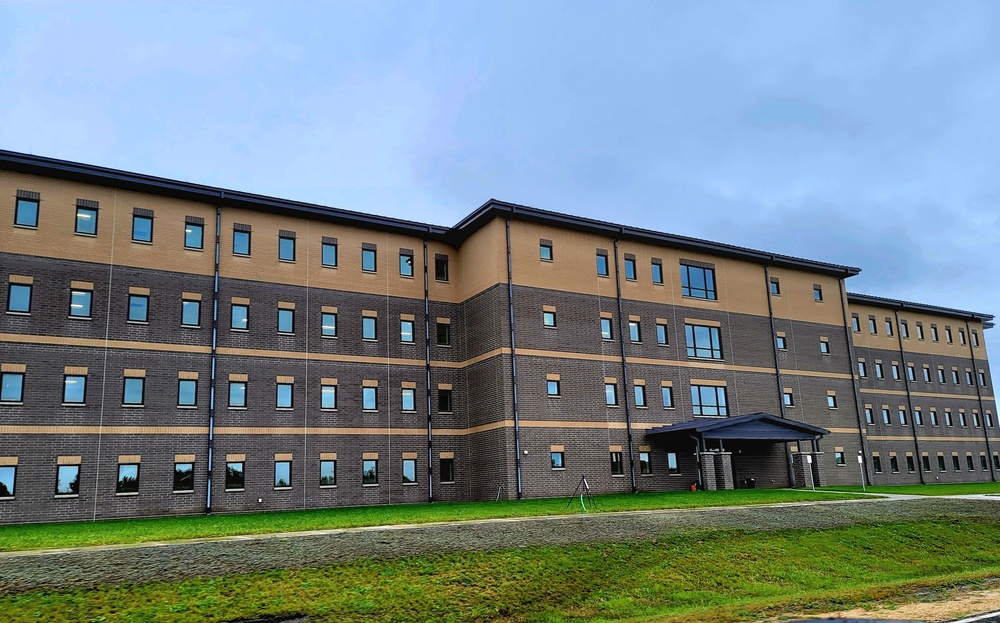 Fort McCoy’s FY 2020-funded barracks construction project now at 97 percent complete