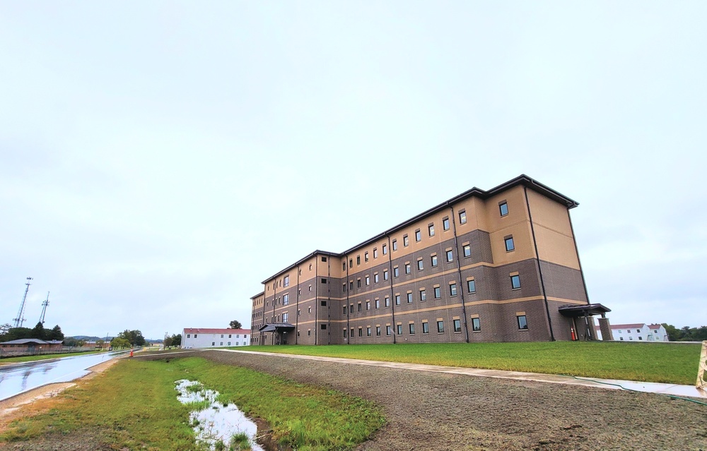 Fort McCoy’s FY 2020-funded barracks construction project now at 97 percent complete
