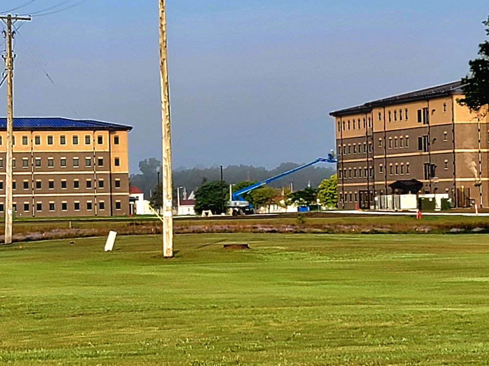 Fort McCoy’s FY 2020-funded barracks construction project now at 97 percent complete