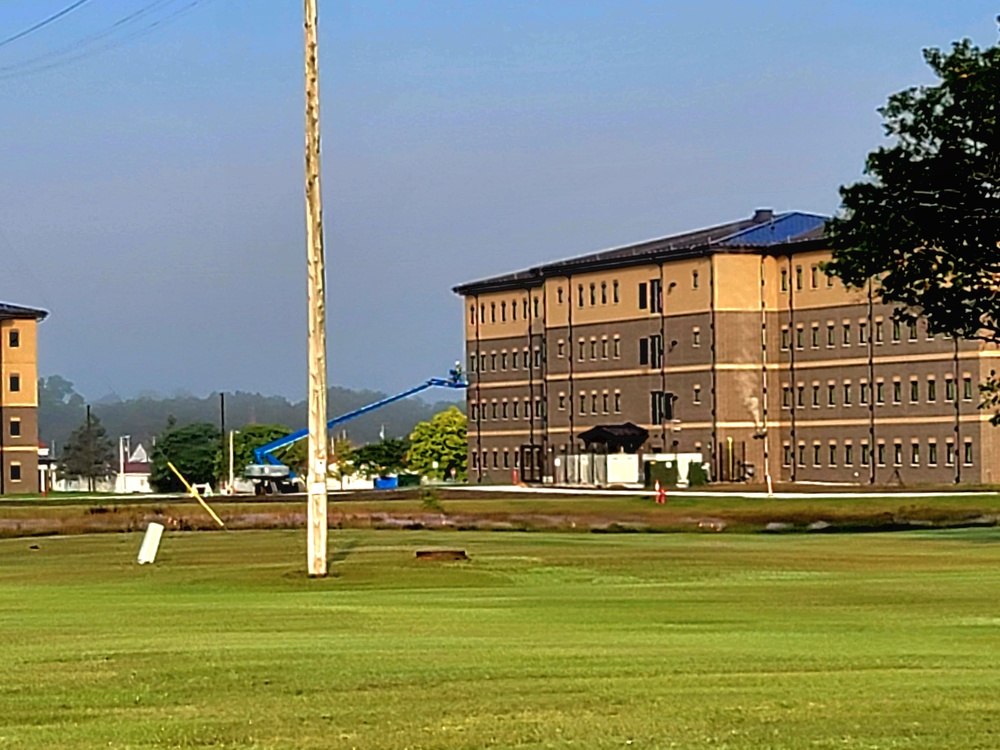 Fort McCoy’s FY 2020-funded barracks construction project now at 97 percent complete