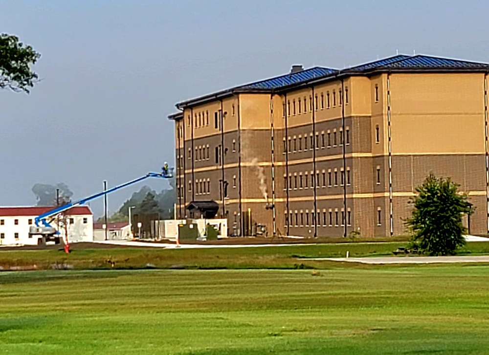 Fort McCoy’s FY 2020-funded barracks construction project now at 97 percent complete