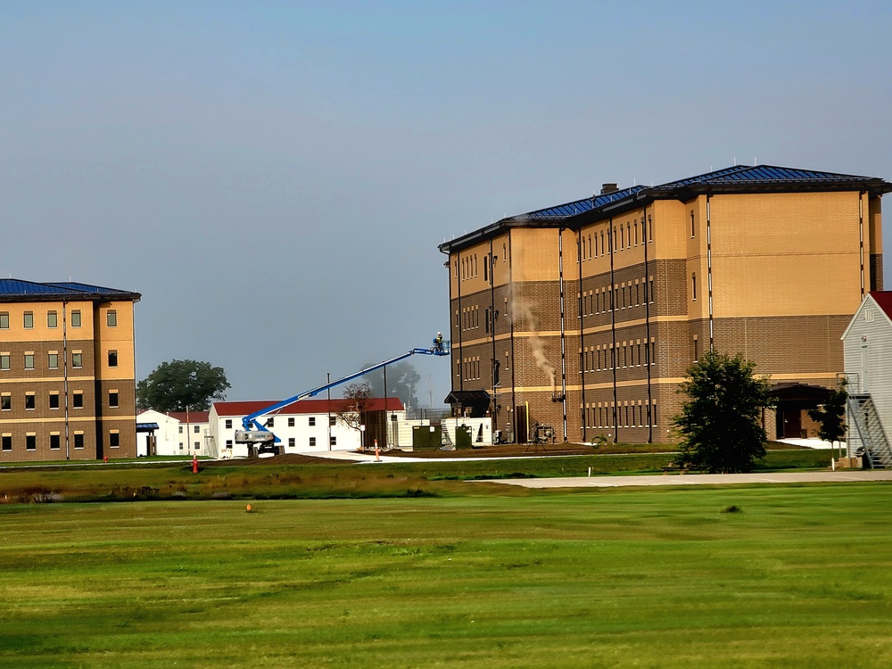Fort McCoy’s FY 2020-funded barracks construction project now at 97 percent complete