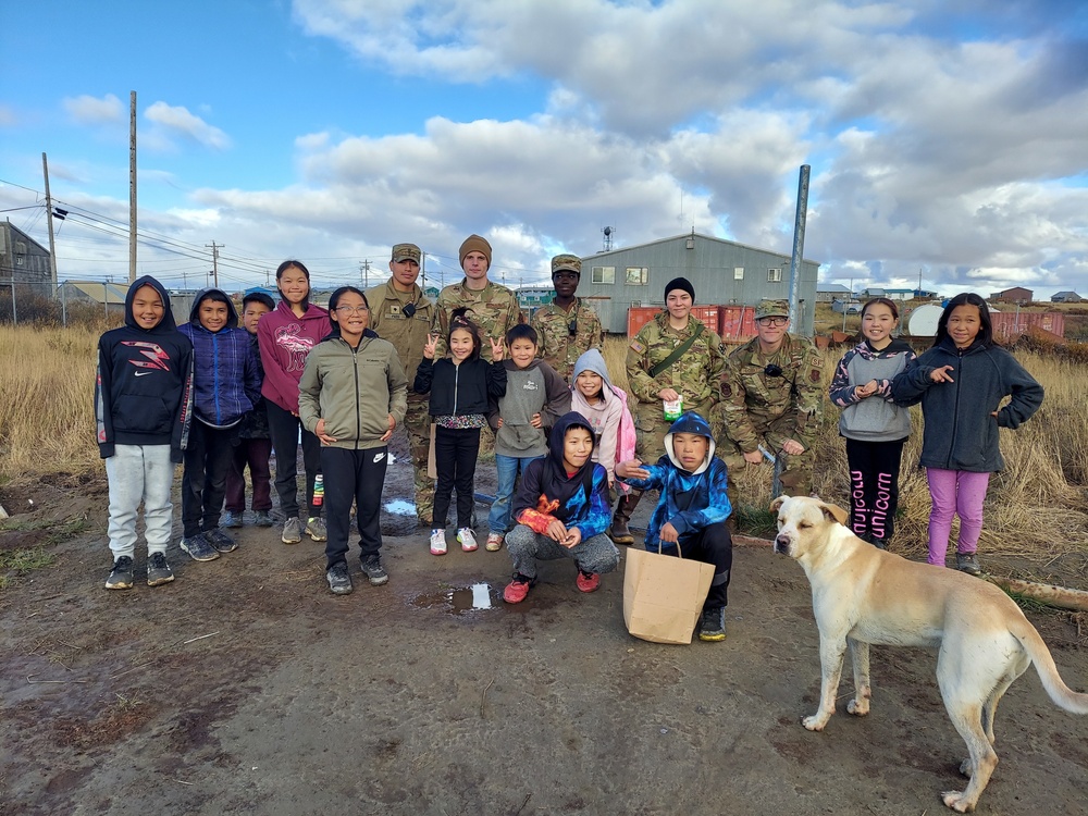 Service members in Joint Task Force - Bethel assist community of Chevak, Alaska in storm recovery efforts for Operation Merbok Response