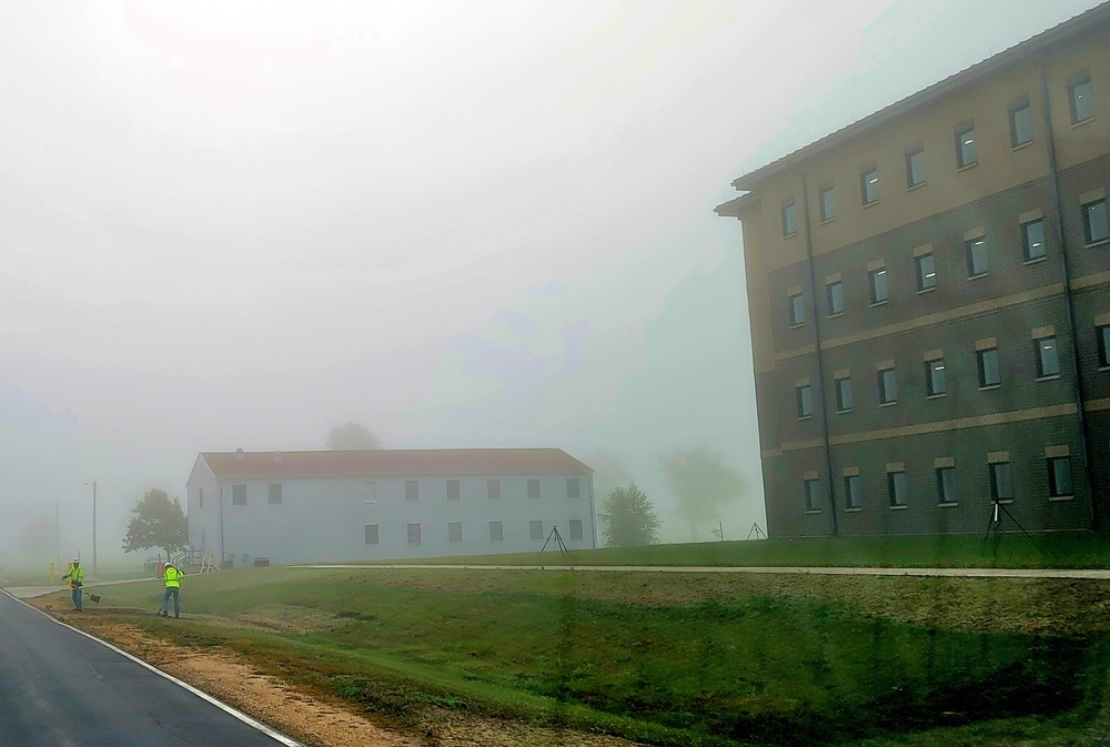 Fort McCoy’s FY 2020-funded barracks construction project now at 97 percent complete