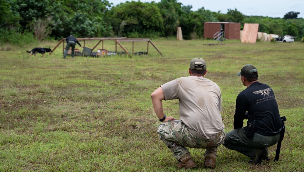 736 SFS hosts MWD Immersion Course with Guam Agencies