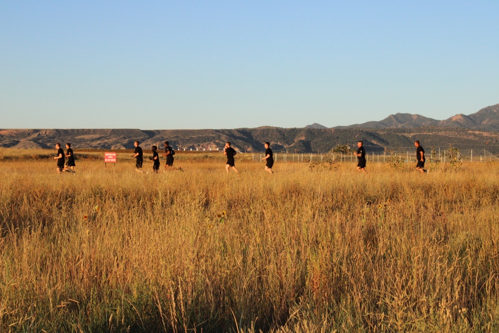 Soldiers Conduct Morning PT Run
