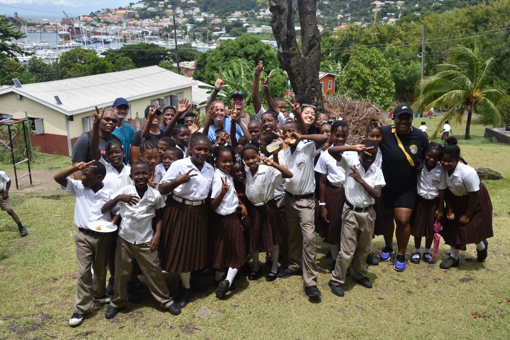 USNS Burlington Gives Back to Grenadian Community at School