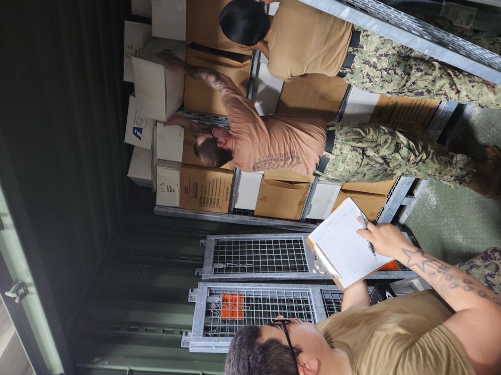 NMCB-11 Seabees perform inventory exercise in support of 30th NCR