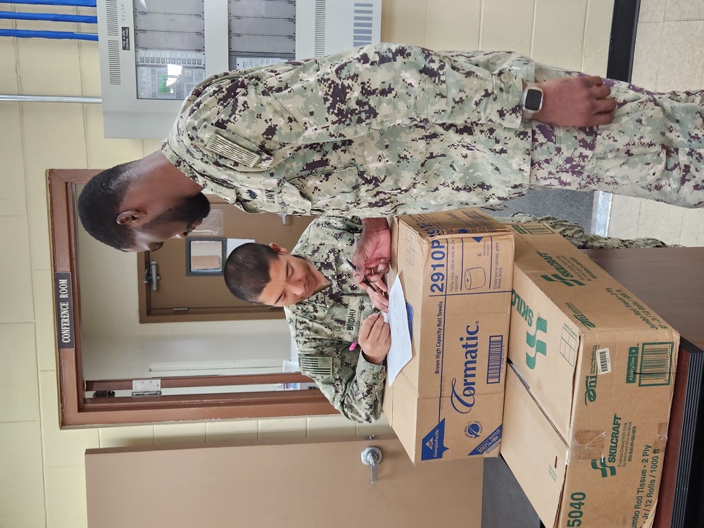 NMCB-11 Seabees Provide Supplies In Support of Camp Maintenance Efforts