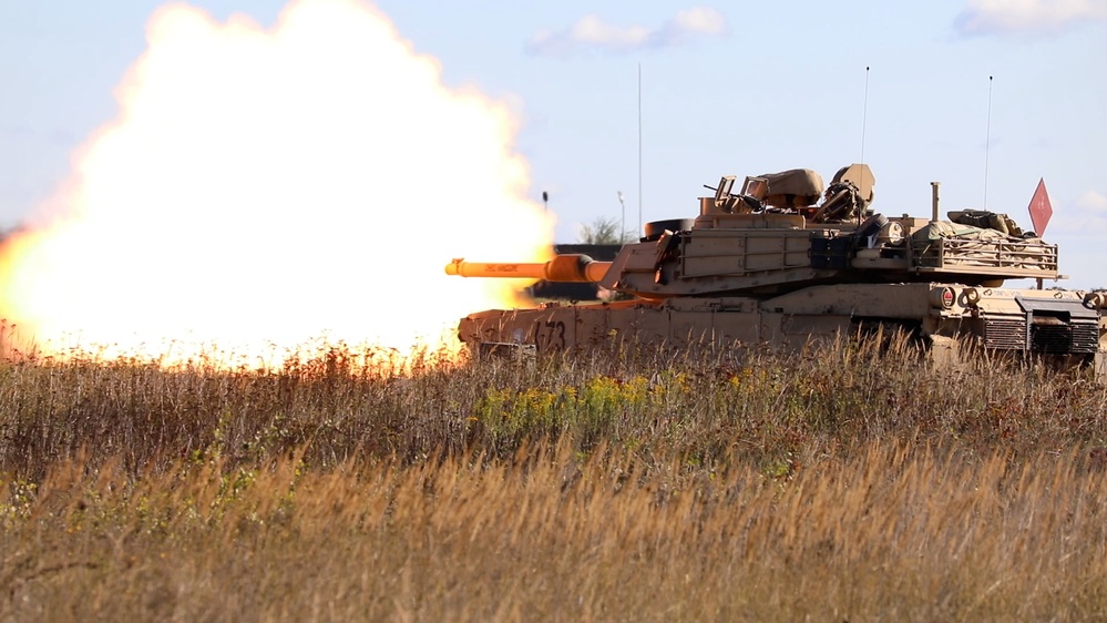 GREYWOLF Fires M1A2 SepV3 Main Battle Tank at Gunnery Qualification