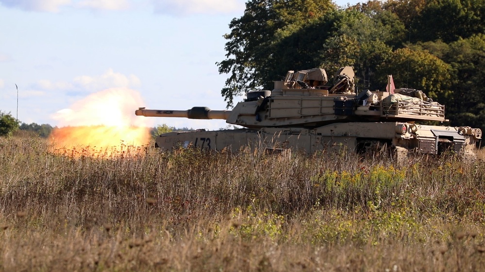 GREYWOLF Fires M1A2 SepV3 Main Battle Tank at Gunnery Qualification