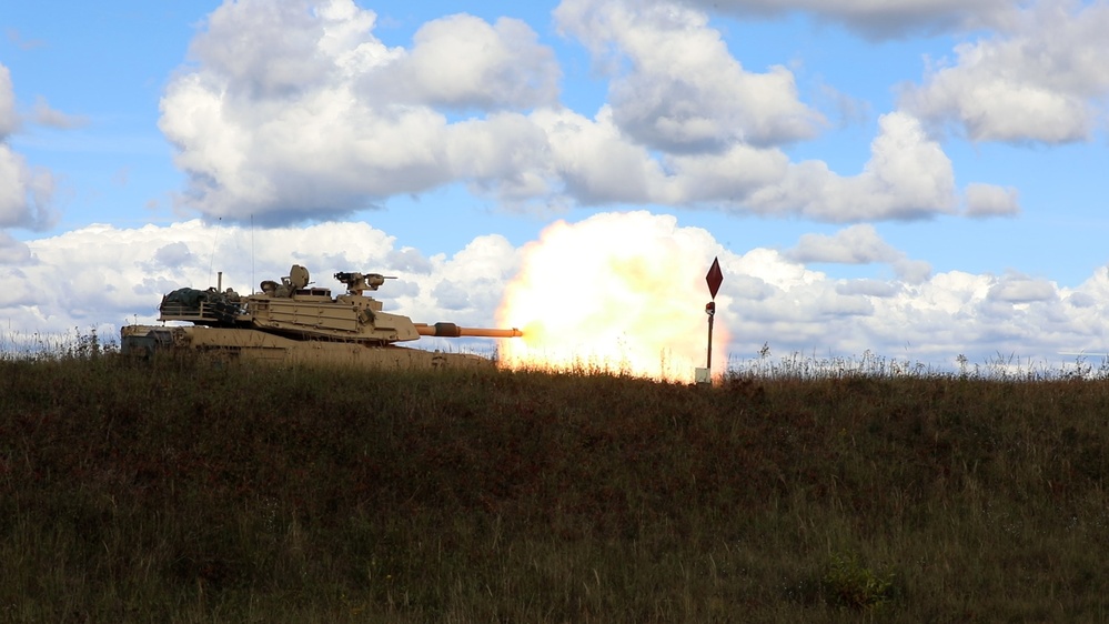 GREYWOLF Fires M1A2 SepV3 Main Battle Tank at Gunnery Qualification