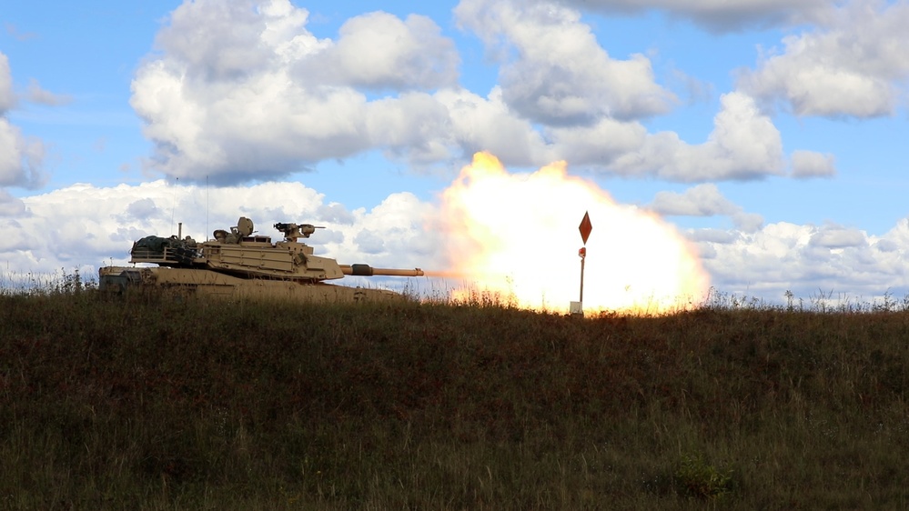 GREYWOLF Fires M1A2 SepV3 Main Battle Tank at Gunnery Qualification
