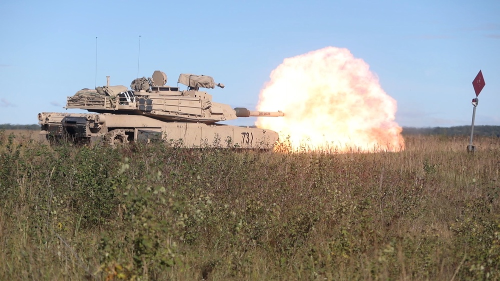 GREYWOLF Fires M1A2 SepV3 Main Battle Tank at Gunnery Qualification
