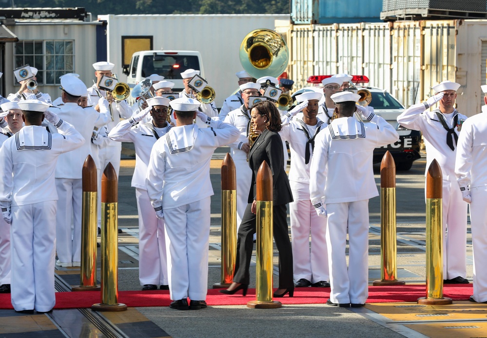 Vice President Kamala Harris Visits USS Howard (DDG 83)