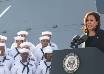 Vice President Kamala Harris Visits USS Howard (DDG 83)
