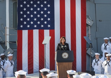 Vice President Kamala Harris Visits USS Howard (DDG 83)