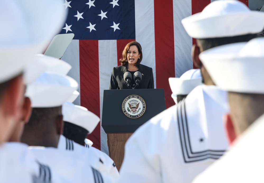 Vice President Kamala Harris Visits USS Howard (DDG 83)