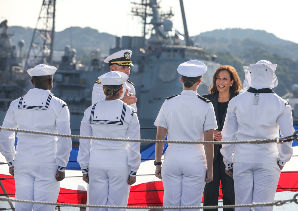 Vice President Kamala Harris Visits USS Howard (DDG 83)