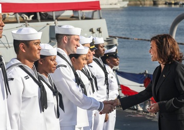 Vice President Kamala Harris Visits USS Howard (DDG 83)