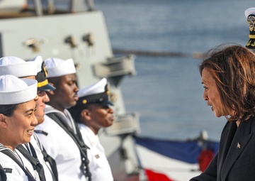 Vice President Kamala Harris Visits USS Howard (DDG 83)
