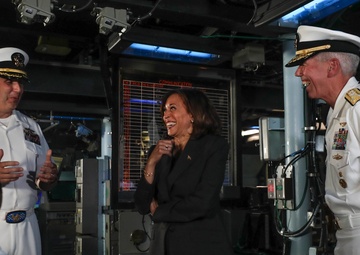 Vice President Kamala Harris Visits USS Howard (DDG 83)