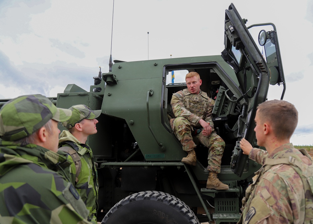 US Army supports Swedish exercise Nordic Strike 22 with rapid deployment of HIMARS