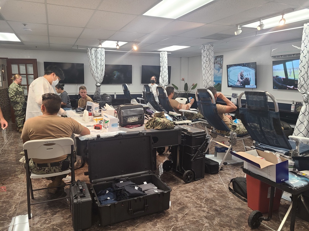 NMCB-11 Seabees Participate in Blood Drive in support of The Armed Services Blood Program