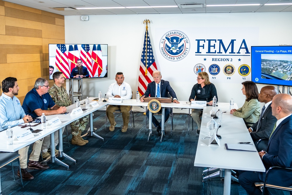 POTUS at FEMA for Fiona Briefing
