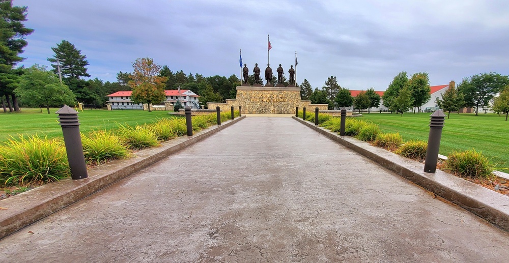 2022 Fall Colors at Fort McCoy's Veterans Memorial Plaza