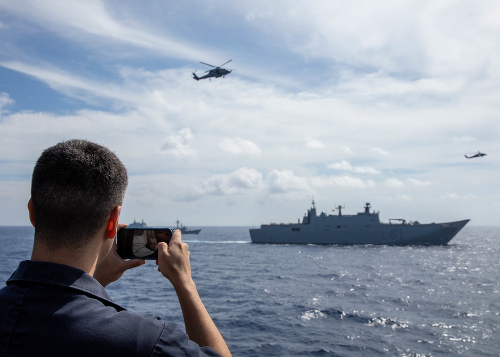 USS George H.W. Bush (CVN 77) Combined Operations with Spanish Navy