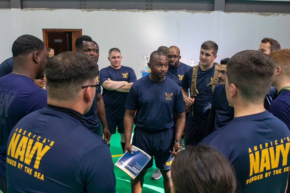 USS Farragut (DDG 99) Sailors Play Soccer with Algerian Naval Forces