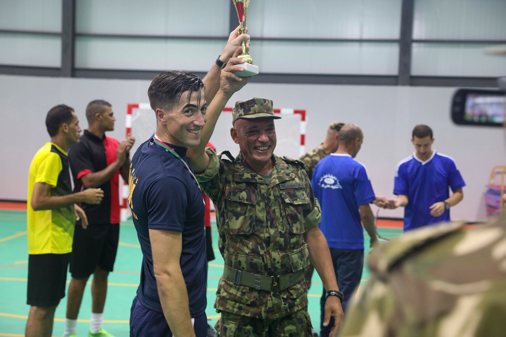 USS Farragut (DDG 99) Sailors Play Soccer with Algerian Naval Forces