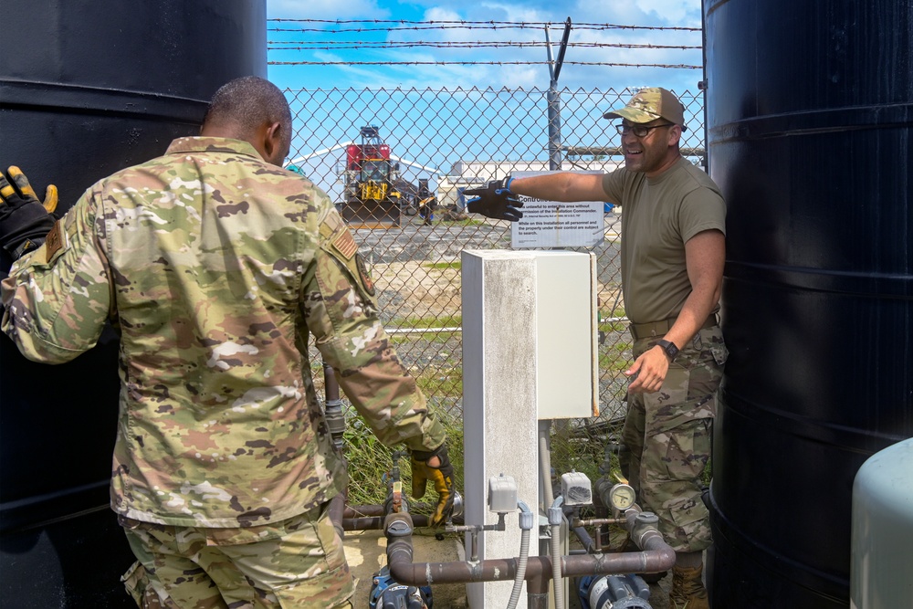 156th CES activates Water Reserve Systems at the 156th Wing after Hurricane Fiona