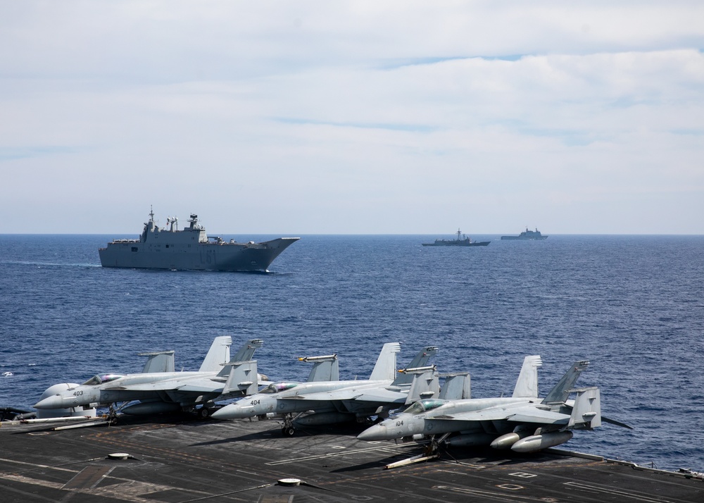 USS George H.W. Bush (CVN 77) Combined Operations with Spanish Navy